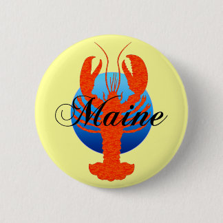 Maine kreeft ronde button 5,7 cm