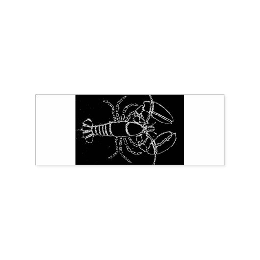 Maine kreeft rubberstempel (Afrduk)