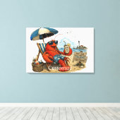 Maine Kreeft Zomerpret Thunder_Cove Canvas Afdruk (Insitu (Houten vloer))