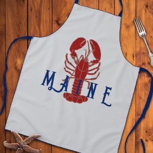Maine Kreeftgrijze Lange Schort