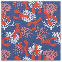 Maine Kustkreeften Rood Wit Blauw Patroon