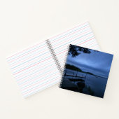 Maine Lake met Dock Hard Hoesje Journal Notitieboek (Binnen)
