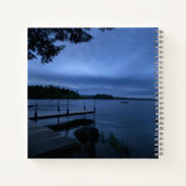 Maine Lake met Dock Hard Hoesje Journal Notitieboek (Achterkant)