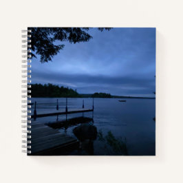 Maine Lake met Dock Hard Hoesje Journal Notitieboek