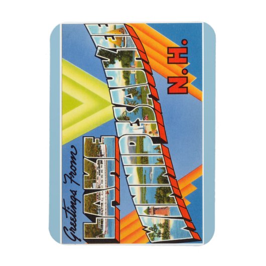 Maine, Lake Winnipesaukee Magnet Magneet (Verticaal)