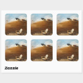 Maine Landscape 2010 Vierkante Sticker (Vel)