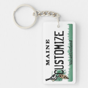 Maine licence bord sleutelhanger
