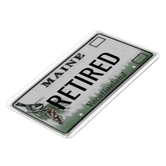 Maine License Bord Flexible Magneet (Linkerzijde)