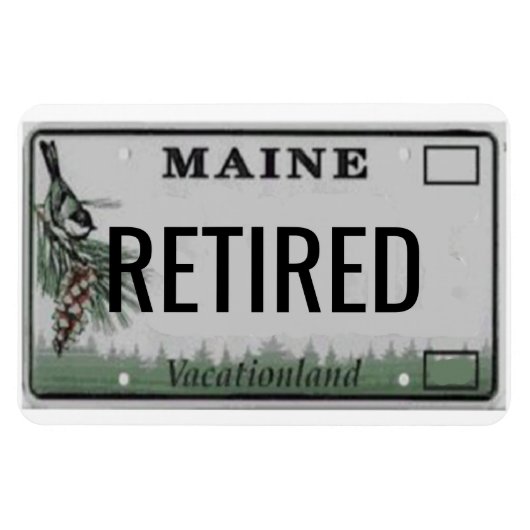 Maine License Bord Flexible Magneet (Horizontaal)