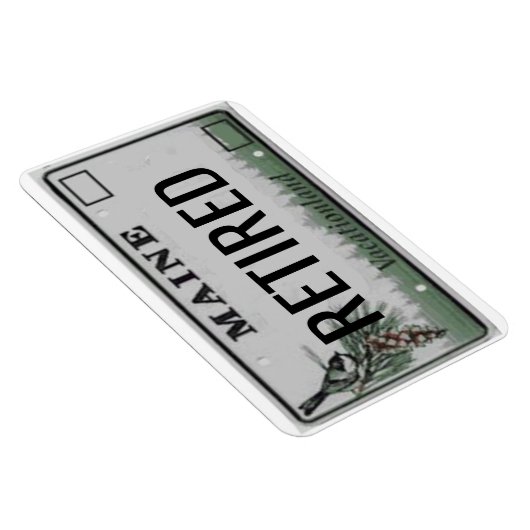 Maine License Bord Flexible Magneet (Rechterzijde)
