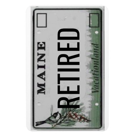 Maine License Bord Flexible Magneet (Verticaal)