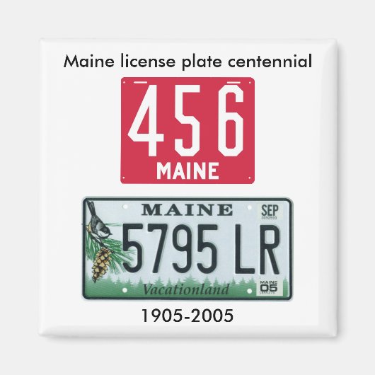 Maine licentie bord centennial magneet (Voorkant)