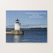 Maine Lighthouse Bug Light S Portland Bezoek Legpuzzel (Horizontaal)