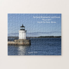 Maine Lighthouse Bug Light S Portland Bezoek Legpuzzel