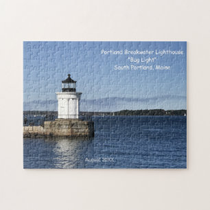 Maine Lighthouse Bug Light S Portland Bezoek Legpuzzel