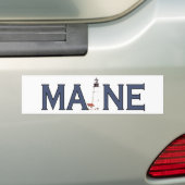 Maine Lighthouse Bumpersticker (Op auto)