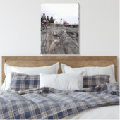 Maine Lighthouse Canvas Afdruk (Insitu (Slaapkamer))