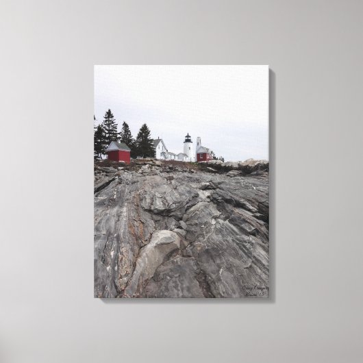 Maine Lighthouse Canvas Afdruk (Voorkant)