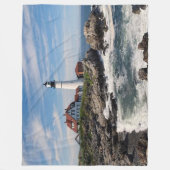 MAINE LIGHTHOUSE FLEECE DEKEN (Voorkant)