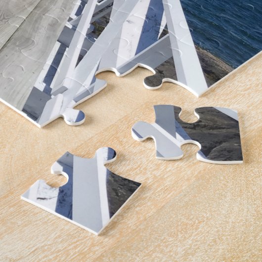 Maine Lighthouse Marshall Point Date Vising Legpuzzel (Zijkant)