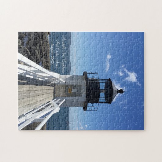 Maine Lighthouse Marshall Point Date Vising Legpuzzel (Horizontaal)
