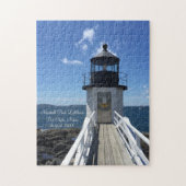 Maine Lighthouse Marshall Point Date Vising Legpuzzel (Verticaal)