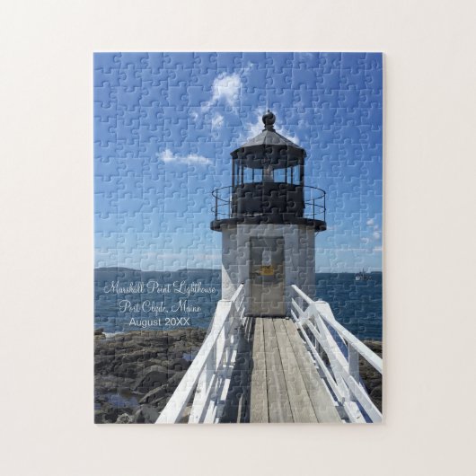 Maine Lighthouse Marshall Point Date Vising Legpuzzel (Verticaal)