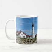Maine Lighthouse Portland Head met Verse Koffiemok (Links)