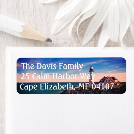 Maine Lighthouse Return Address Labels (Insitu)