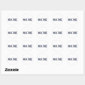 Maine Lighthouse Ronde Sticker (Vel)