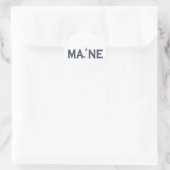 Maine Lighthouse Ronde Sticker (Tas)