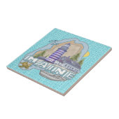 Maine Lighthouse Tegel Tegeltje (Zijkant)