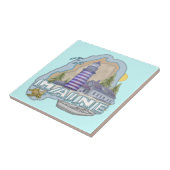 Maine Lighthouse Tegeltje (Zijkant)