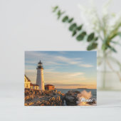 Maine Lighthouse Travel Briefkaart (Staand voorkant)