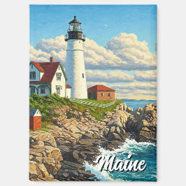Maine Lighthouse Travel Magneet