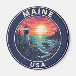 Maine Lighthouse Travel Magneet