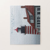Maine Lighthouse West Quoddy Head Lubec Legpuzzel (Verticaal)