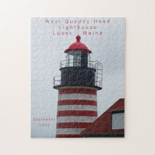 Maine Lighthouse West Quoddy Lubec Datum bezoek Legpuzzel