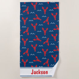 Maine Lobster Beach Towel Strandlaken