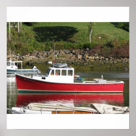 Maine Lobster Boat Poster (Voorkant)