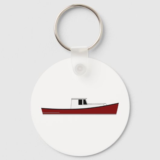Maine Lobster Boat Sleutelhanger (Voorkant)