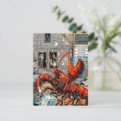 Maine Lobster Breaking Ice Briefkaart (Staand voorkant)