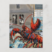 Maine Lobster Breaking Ice Cube Briefkaart (Voorkant)