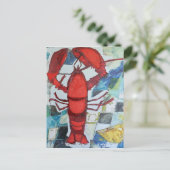 Maine Lobster Briefkaart (Staand voorkant)