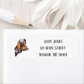 Maine Lobster Buoys Etiket (Insitu)