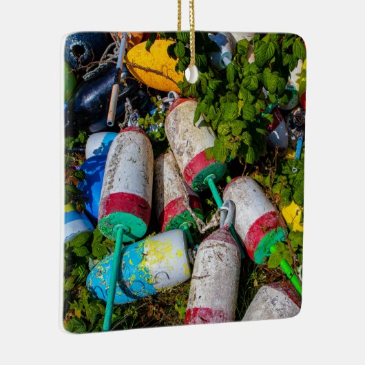 Maine Lobster Buoys Keramisch Ornament (Rechts)