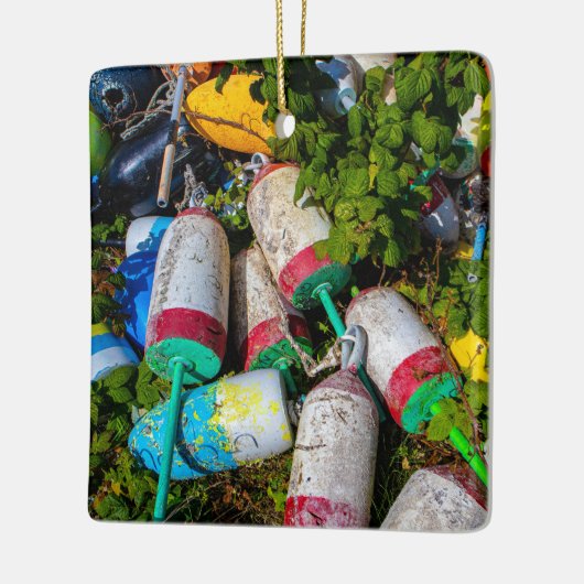 Maine Lobster Buoys Keramisch Ornament (Links)