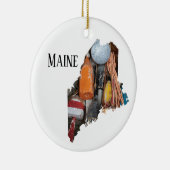 Maine Lobster Buoys Keramisch Ornament (Rechts)