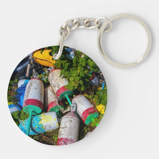 Maine Lobster Buoys Sleutelhanger (Achterkant)