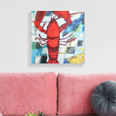 Maine Lobster Canvas Afdruk (Insitu (Woonkamer))